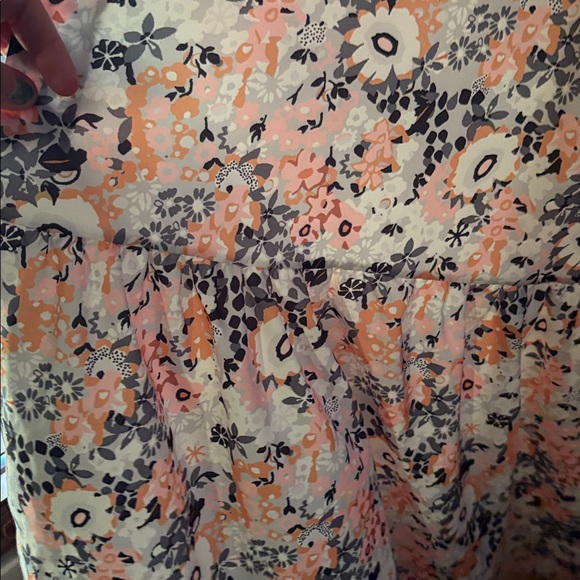 Floral peasant dress with ruffle sleeves - Picture 6 of 9